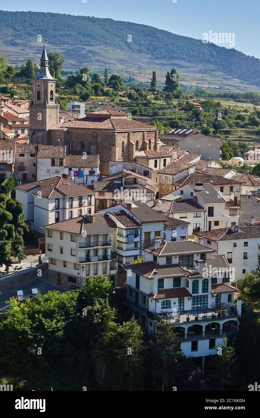 Torrecilla en Cameros is a famous village in La Rioja province, Spain Stock Photo