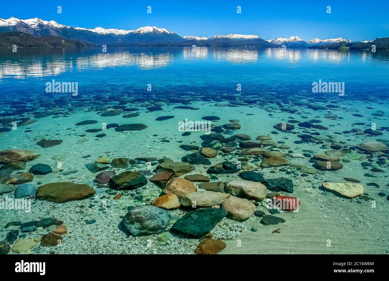 Beautiful argentinian lake Stock Photo