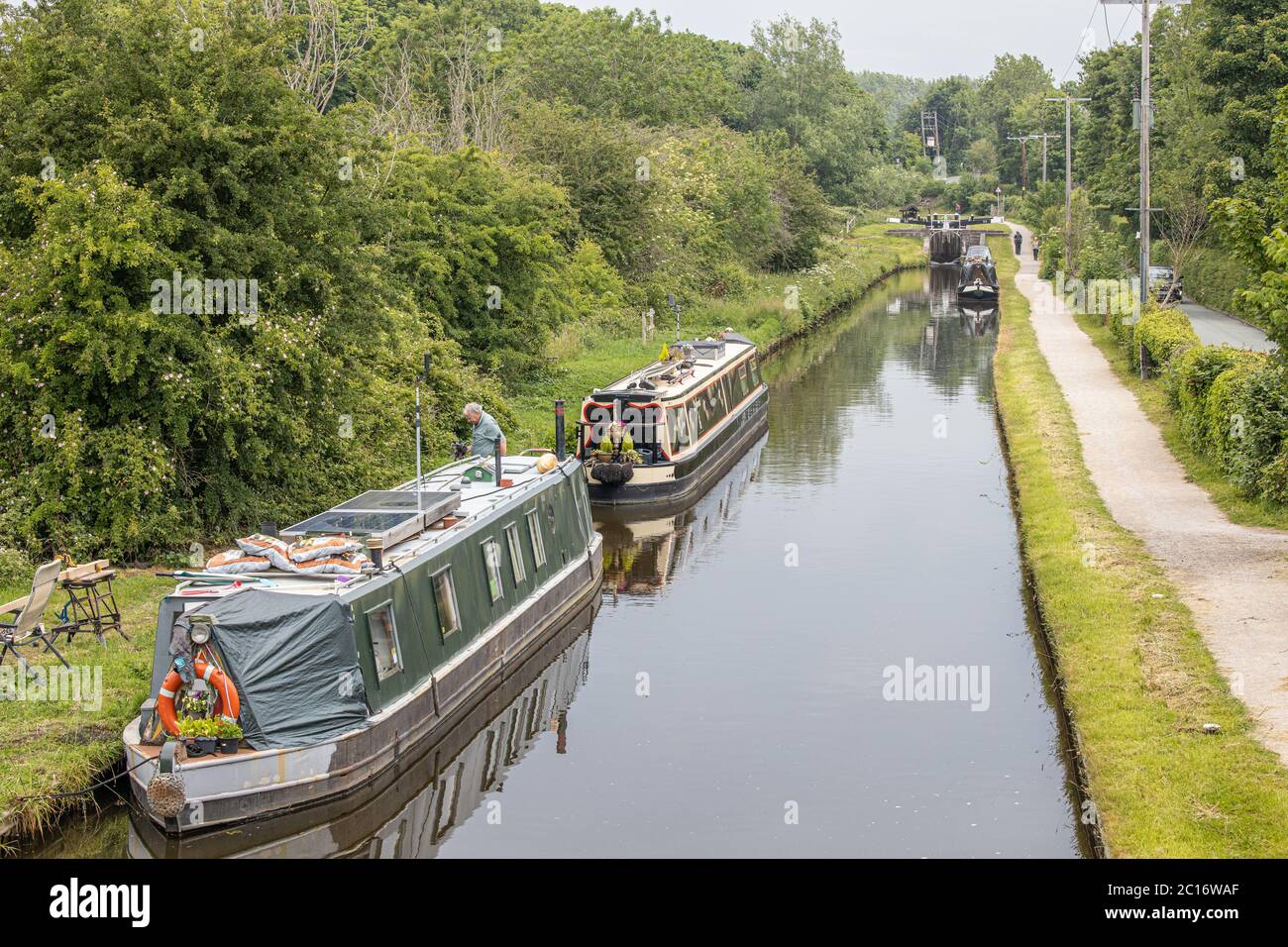 The Trent And Mersey Canal In Staffordshire Between Stone And Meaford the-trent-and-mersey-canal-in-staffordshire-between-stone-and-meaford