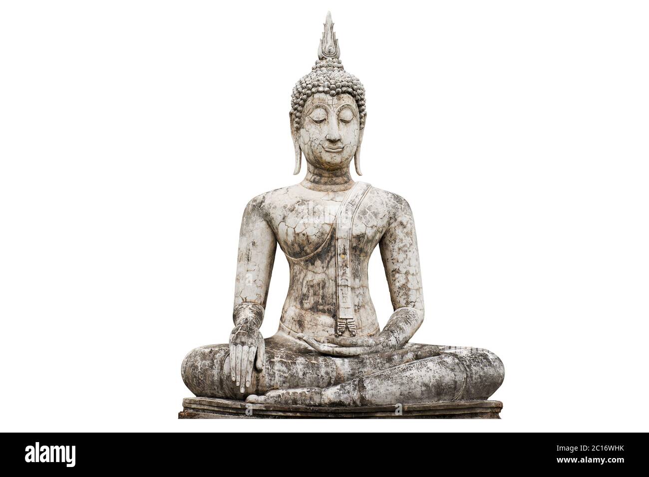 Buddha statue isolated. Stock Photo