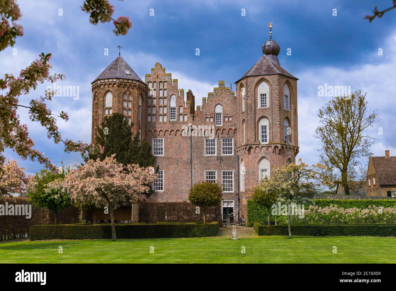 Castle Kasteel Croy in Netherlands Stock Photo