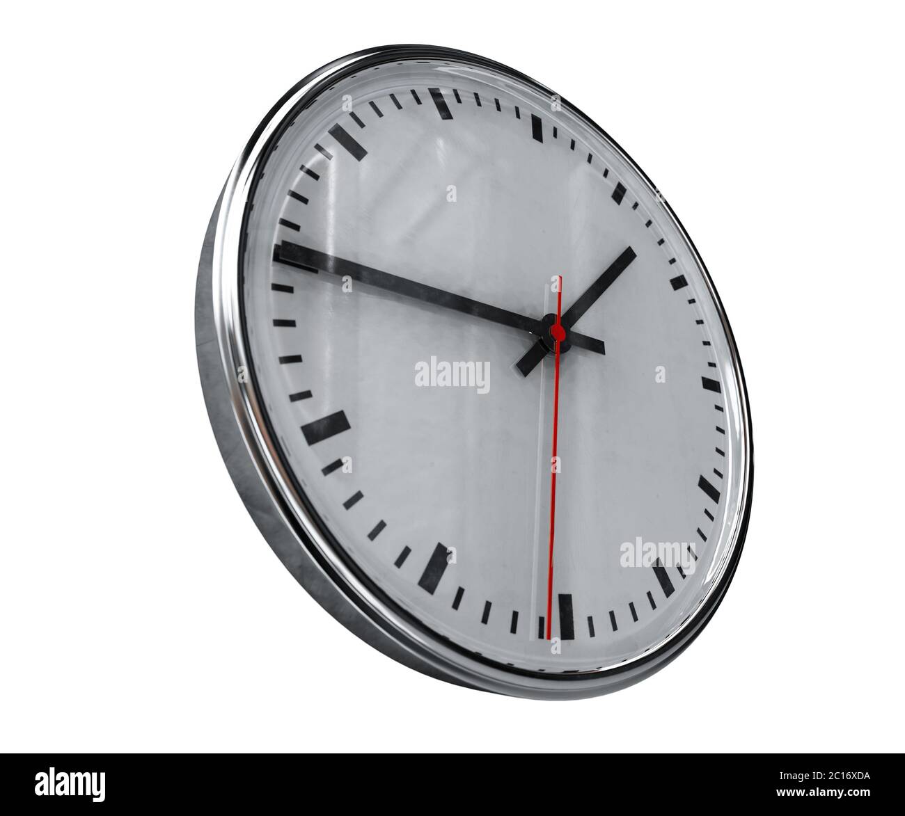 Realistic Office Clock Stock Photo Alamy