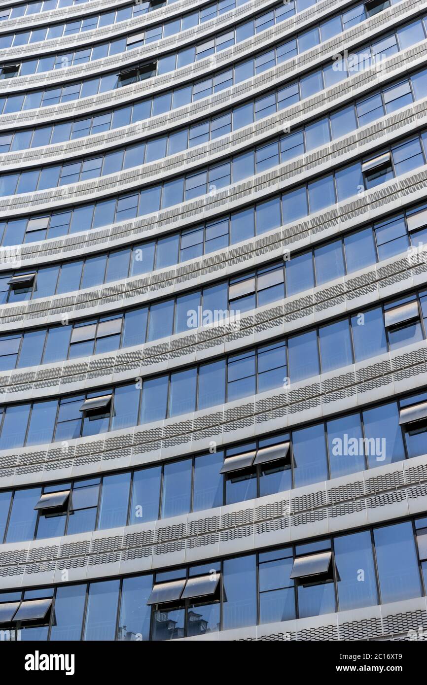modern office building with glass wall Stock Photo - Alamy