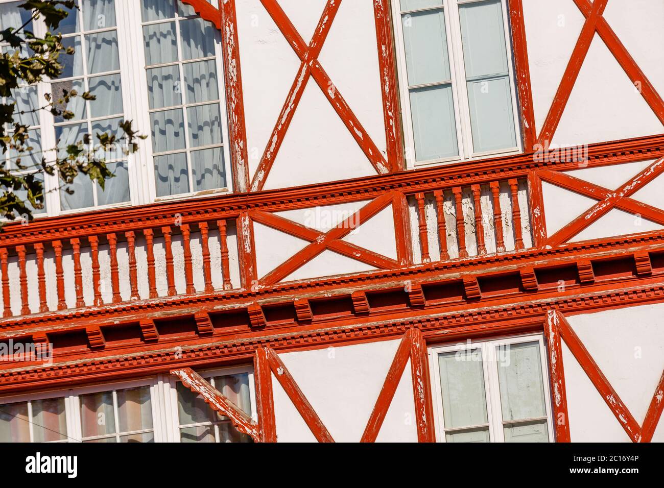 Typical Basque house in Basque Country, France Stock Photo Alamy
