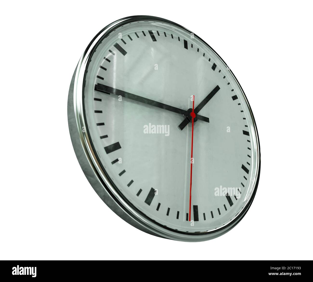 Realistic Office Clock Stock Photo