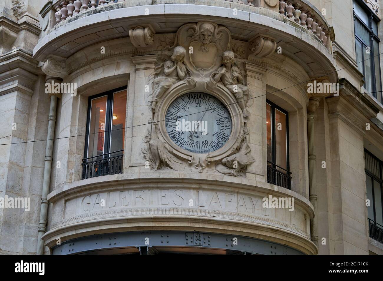 Exterior of the old Gallery Lafayette in Bordeaux Stock Photo