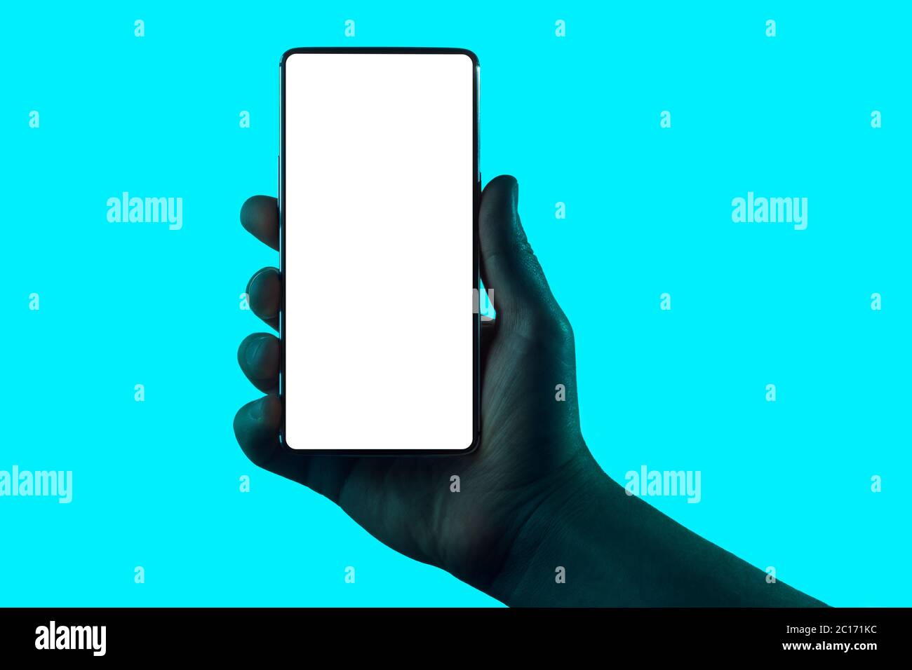 Hand holding phone Stock Photo Alamy