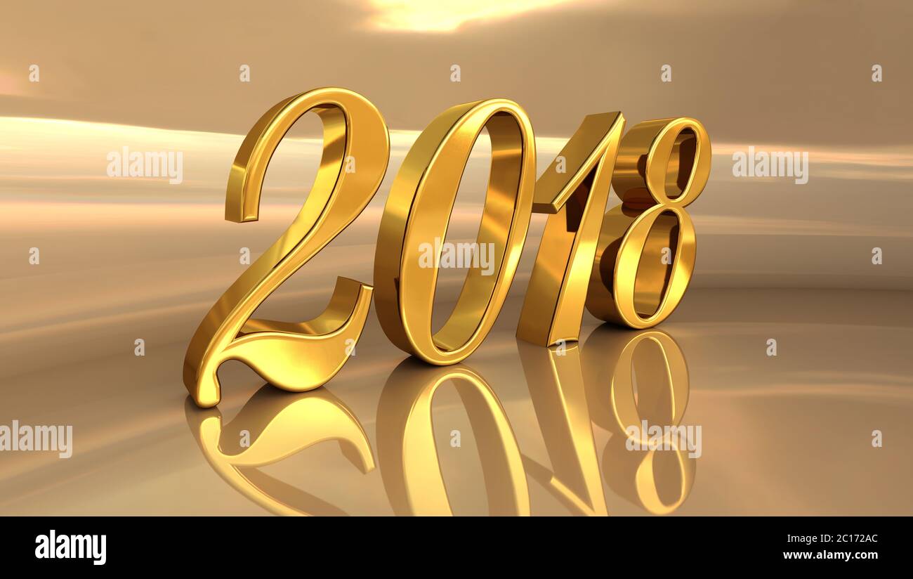 Golden numbers 3d hi-res stock photography and images - Alamy