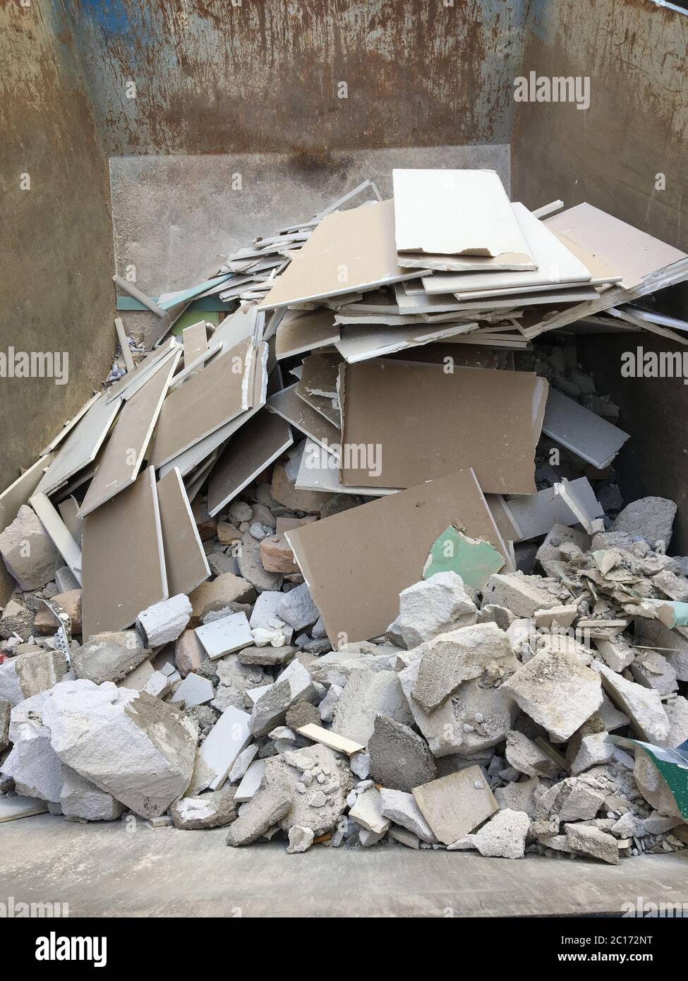 Construction Waste Recycling High Resolution Stock Photography and