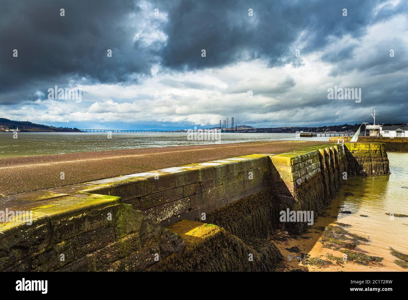 Broughty Ferry Harbour, Dundee, Scotland, United Kingdom. Stock Photo