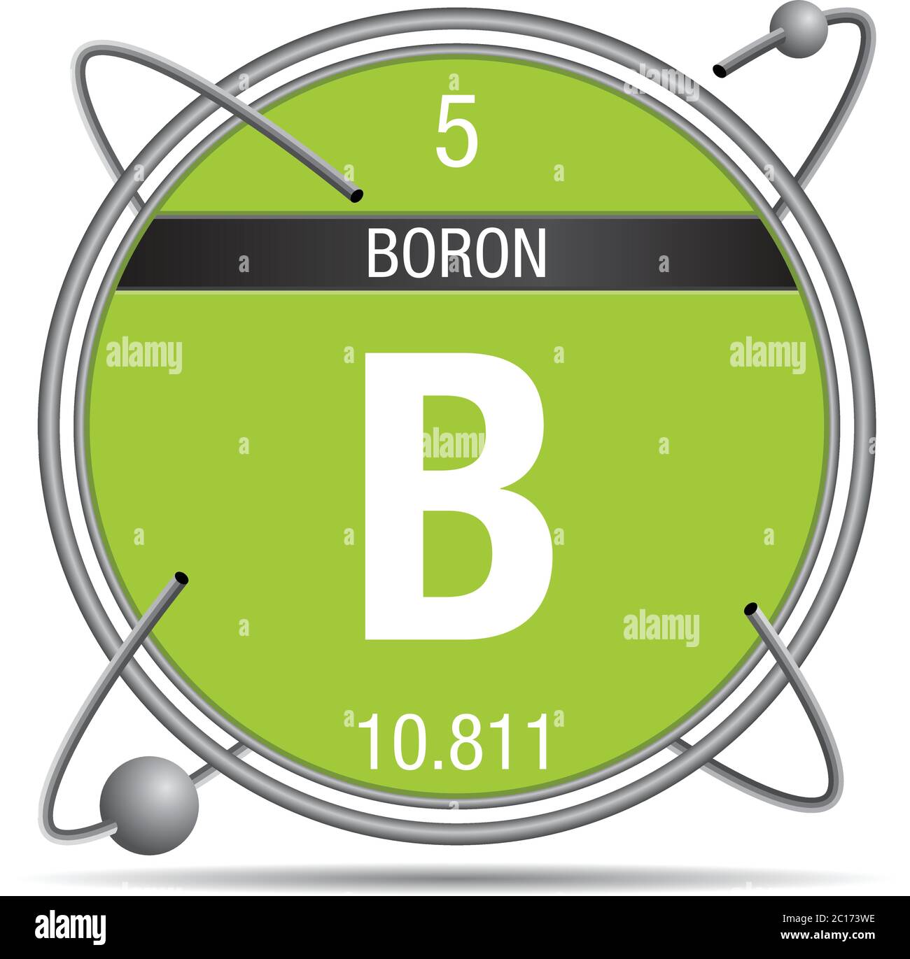 Boron Atomic number. Бор химический элемент. Диаграмма круглая 5 вектор.