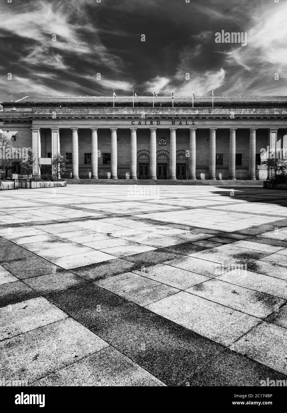 The Caird Hall and City Square, Dundee, Scotland Stock Photo