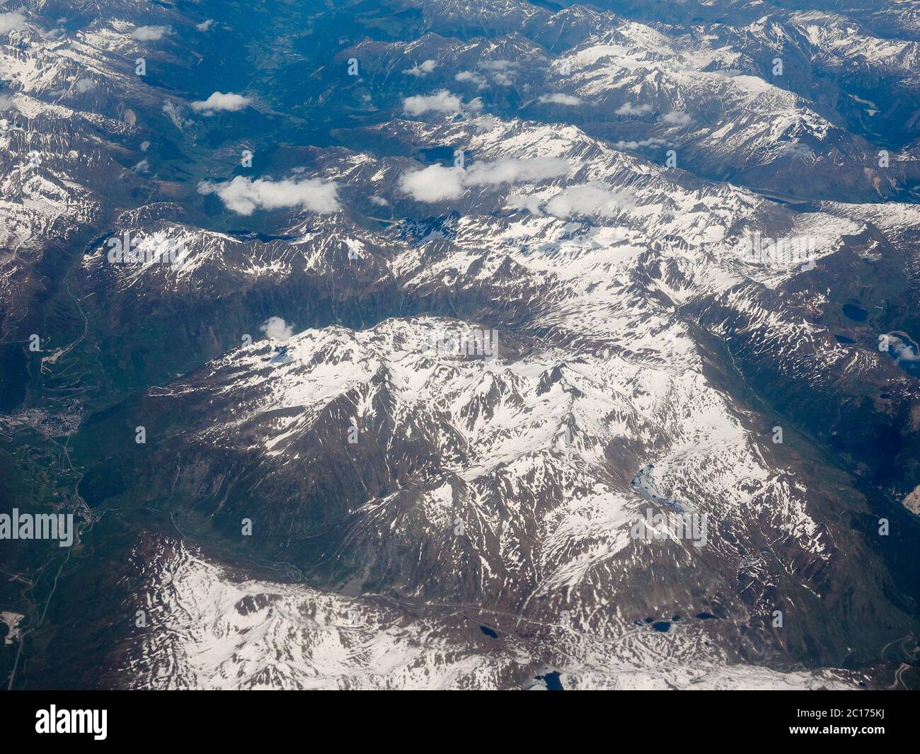 Aerial view of Swiss Alps Stock Photo - Alamy