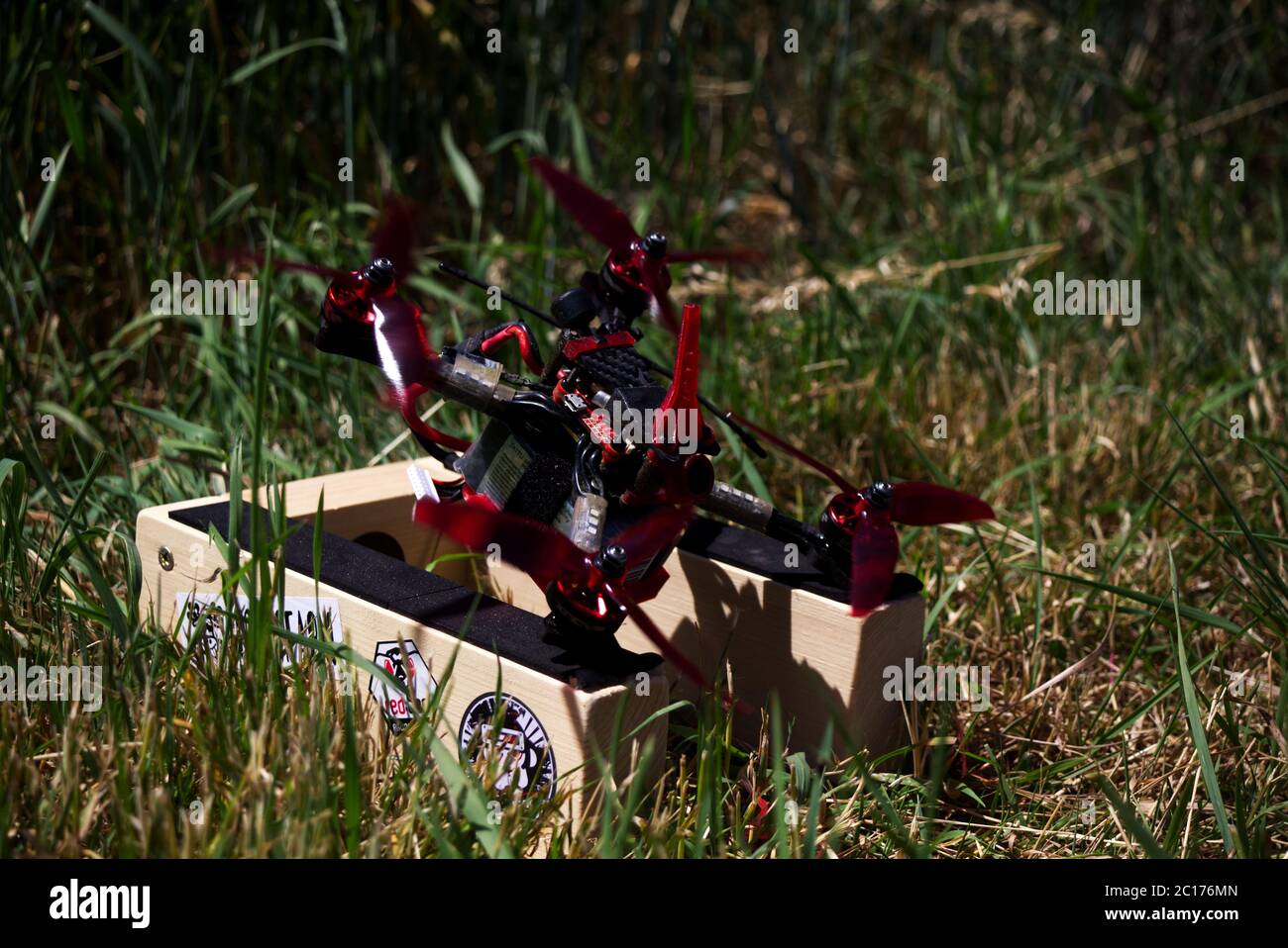 racing drone Stock Photo