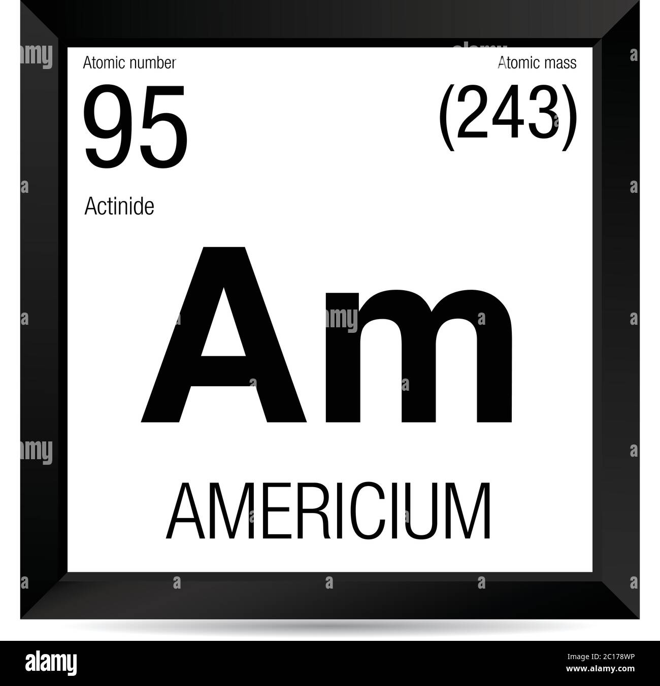 Americium symbol Stock Vector Images - Alamy