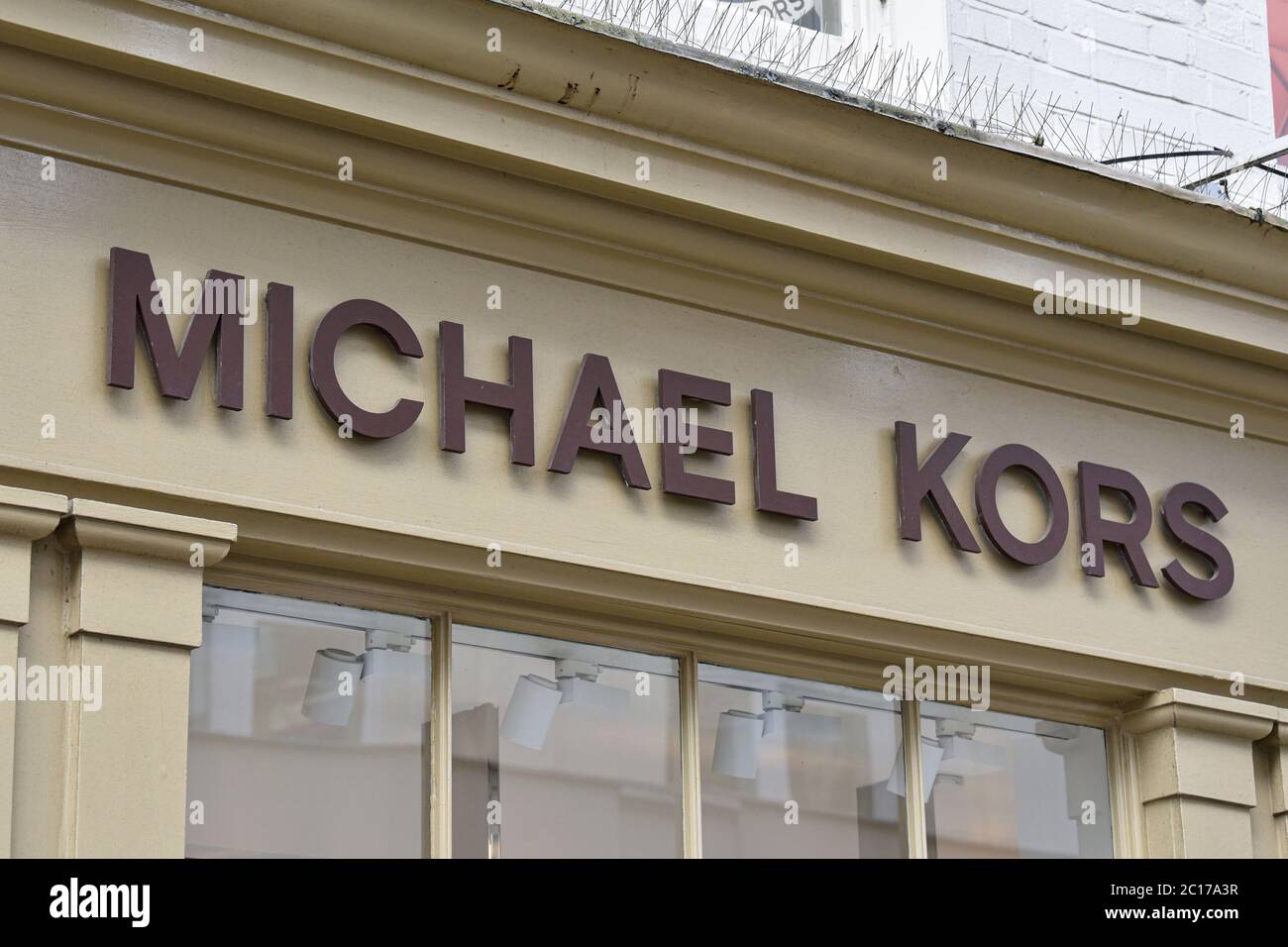 London, UK. 28th May, 2020. Michael Kors shop logo in Covent Garden. Credit: Dave Rushen/SOPA Images/ZUMA Wire/Alamy Live News Stock Photo -