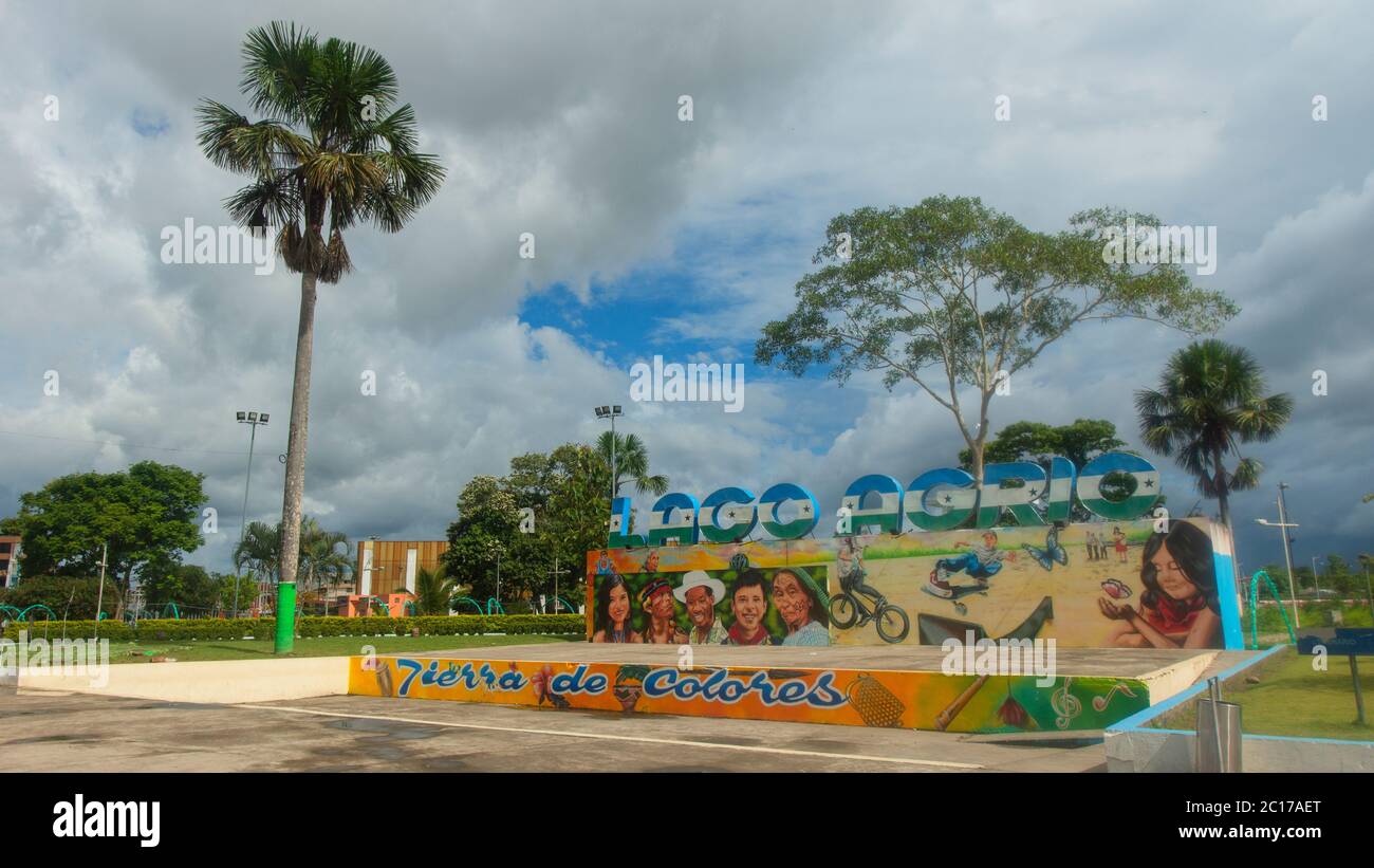 Nueva Loja, Sucumbios / Ecuador December 21 2019 View of the Nueva