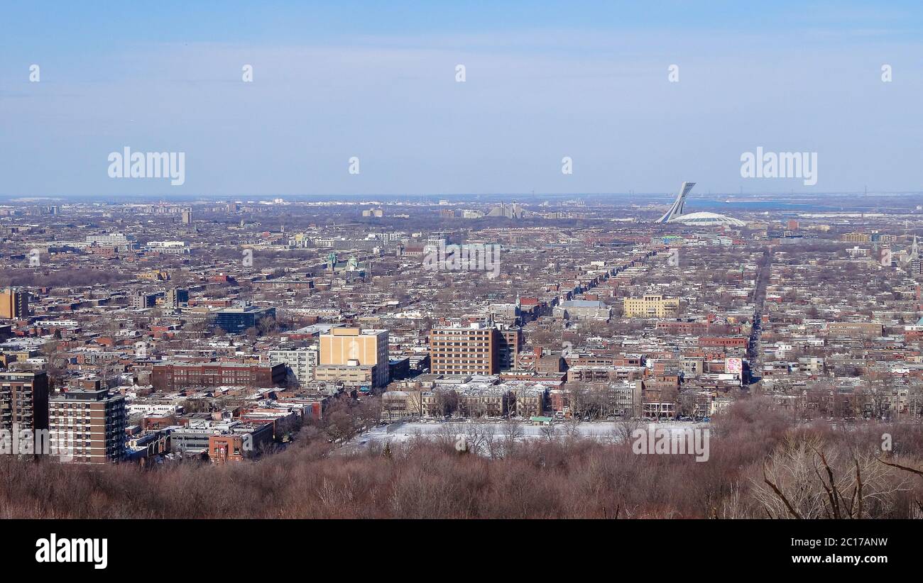 Montreal is the cultural capital of Canada. Beautiful city Stock Photo
