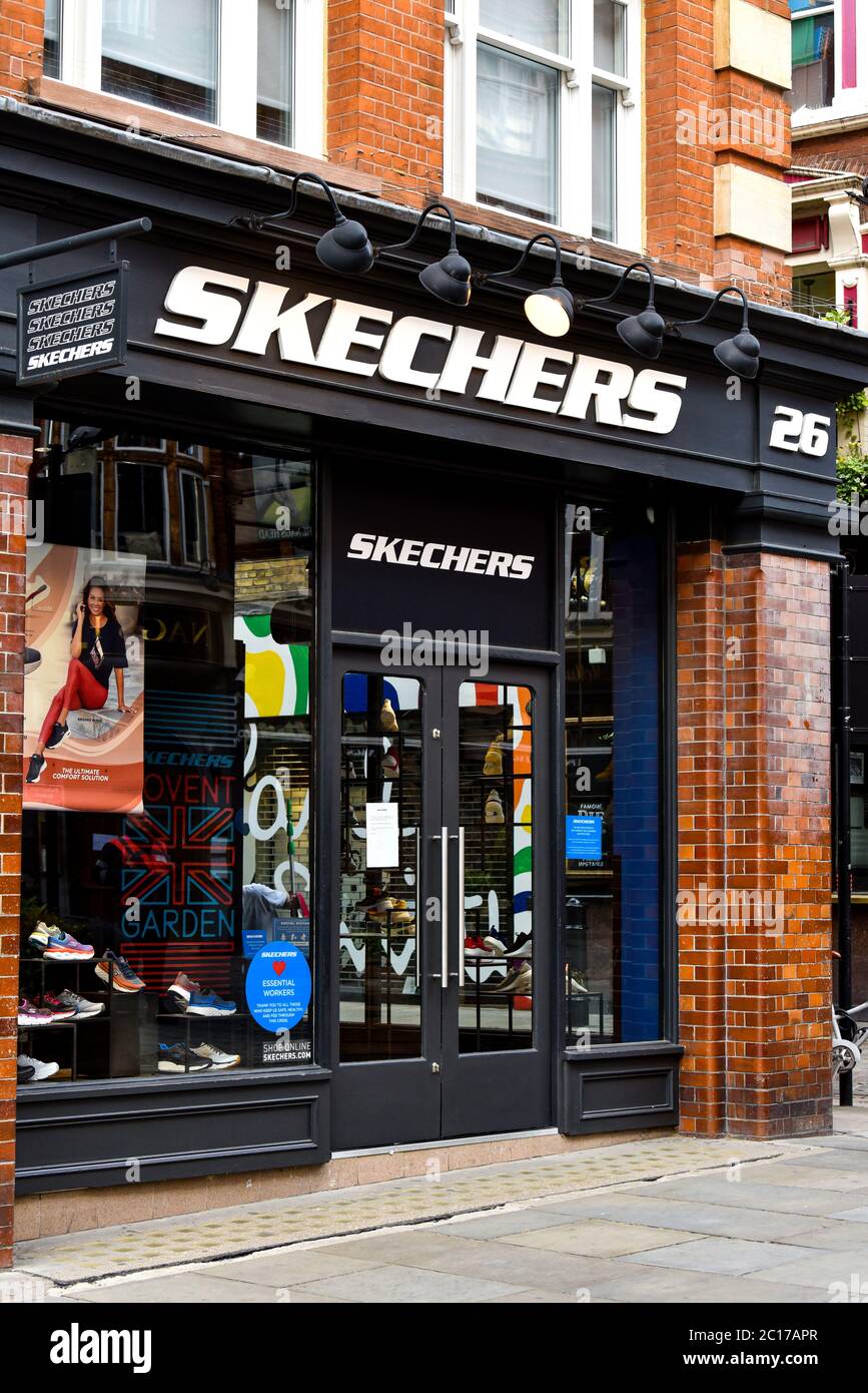 London, UK. 28th May, 2020. Skechers shop in Covent Garden. Credit: Dave  Rushen/SOPA Images/ZUMA Wire/Alamy Live News Stock Photo - Alamy