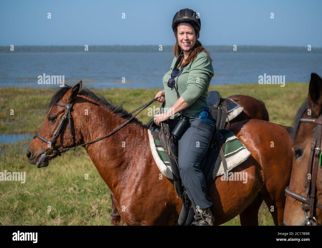 Horseback Riding Safari in South Africa Stock Photo