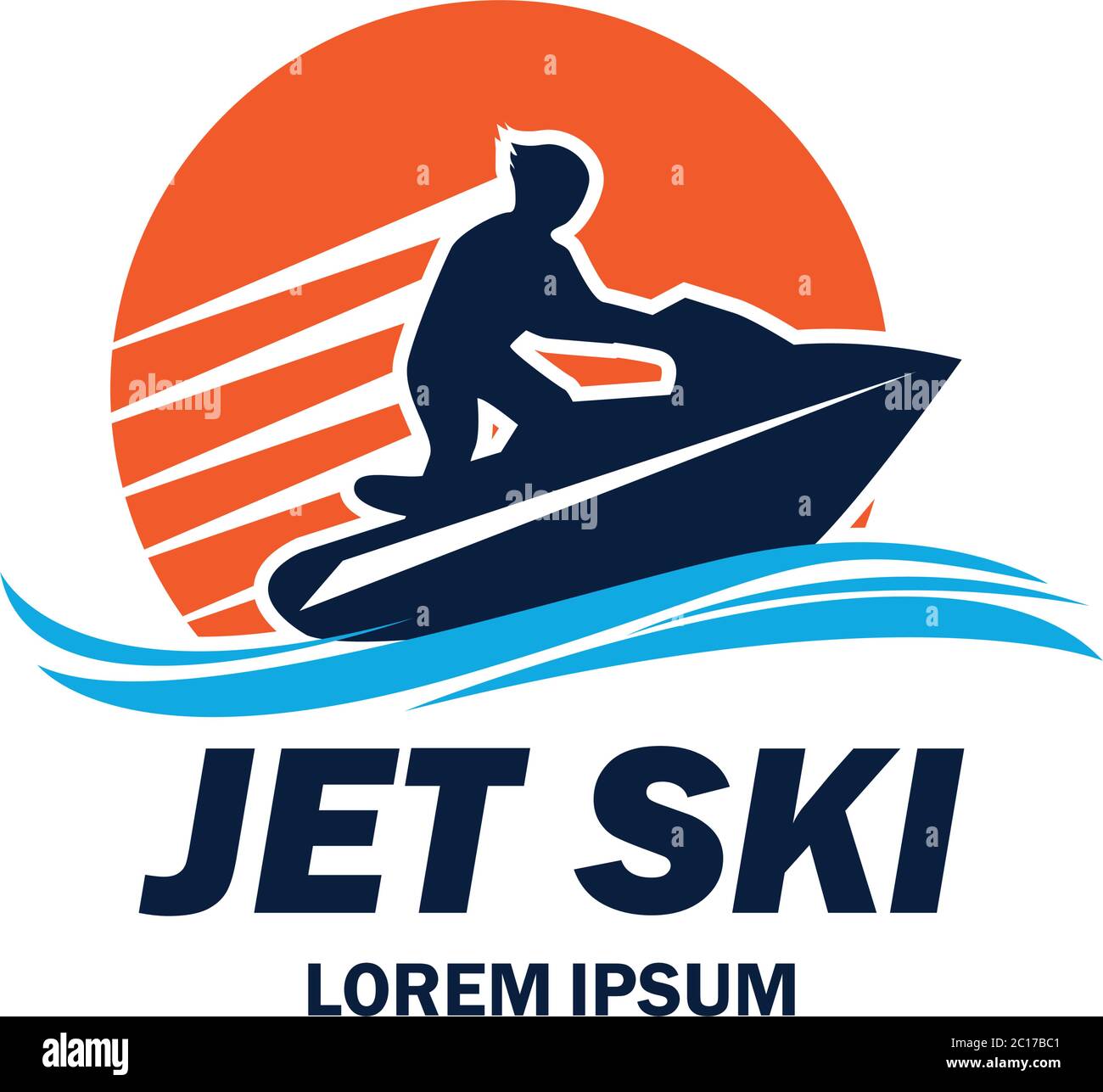 jet ski logo with text space for your slogan / tag line, vector  illustration Stock Vector Image & Art - Alamy