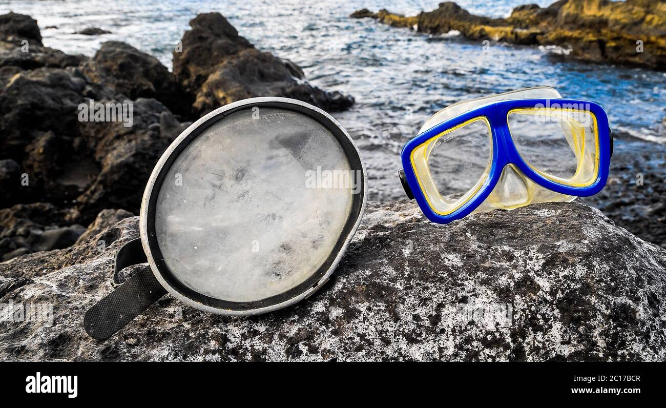 Vintage Diving Mask l Stock Photo Alamy