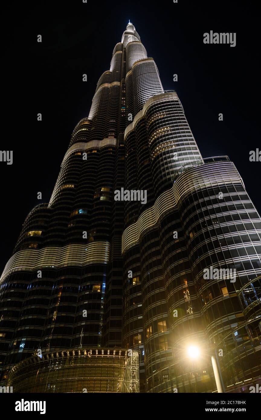 The City of Dubai in the United Arab Emirates Stock Photo