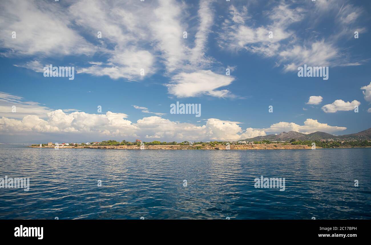 Greek island of Aegina on the Mediterranean sea Stock Photo - Alamy