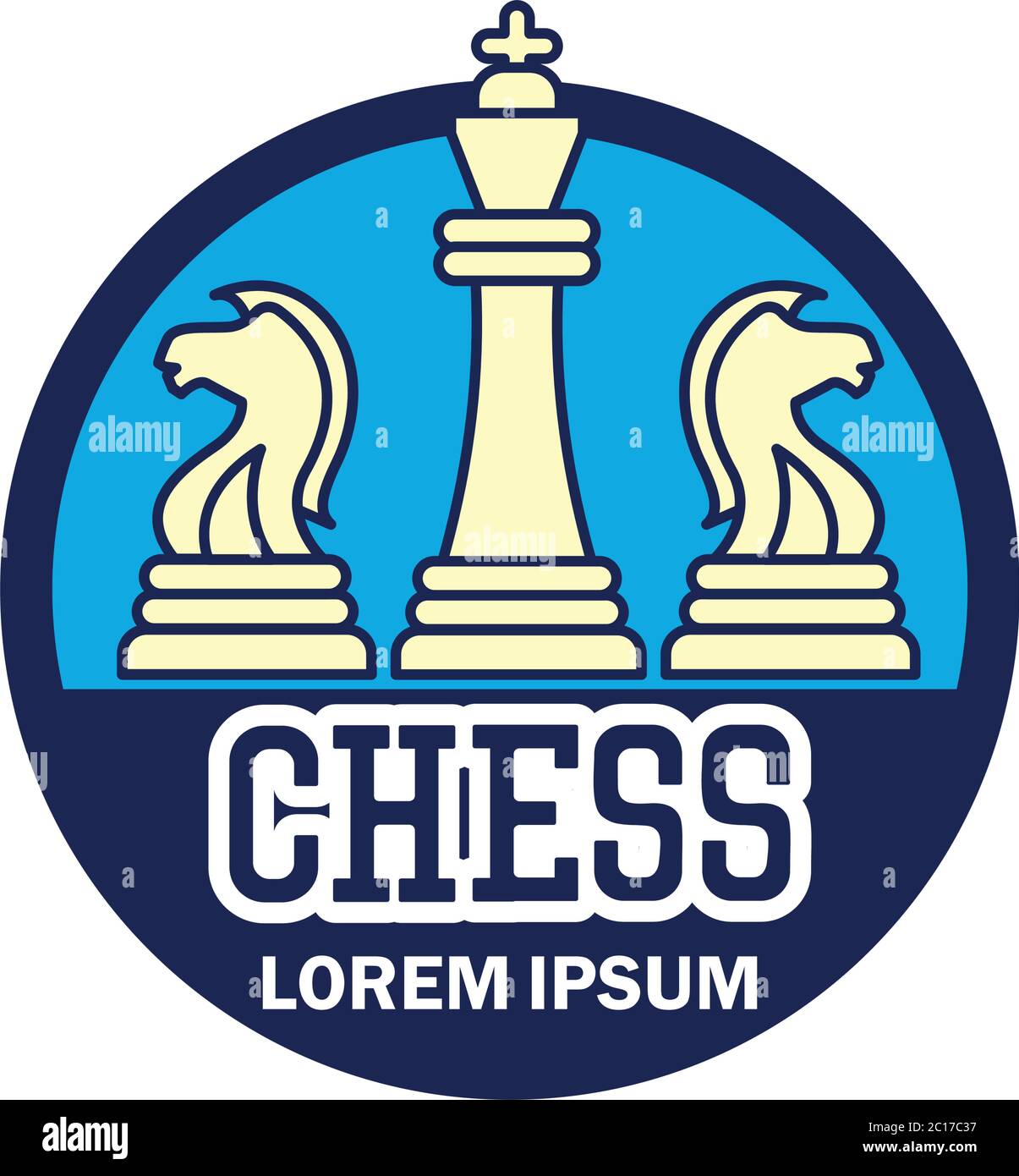 Premium Vector  Logo design never give up thinking with chess on the chess  board vintage illustration