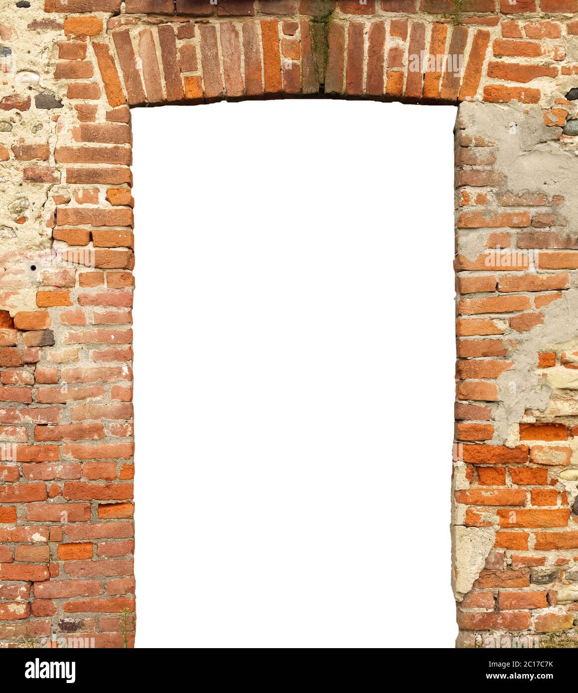 old door with empty blank gate Stock Photo