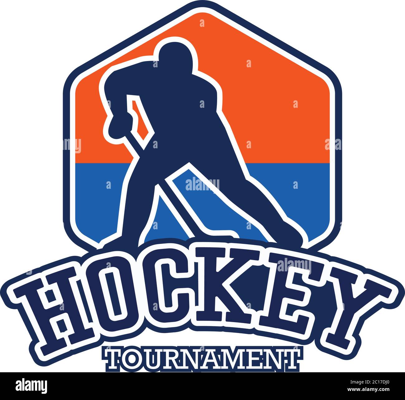hockey logo with text space for your slogan / tag line, vector