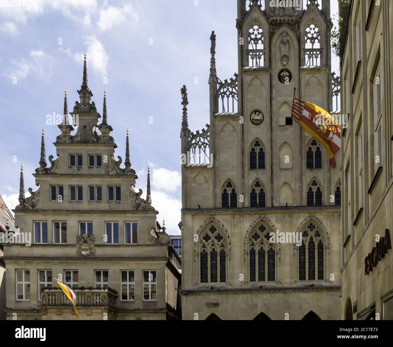 Historical city hall and rathskeller, Münster, North Rhine-Westphalia 