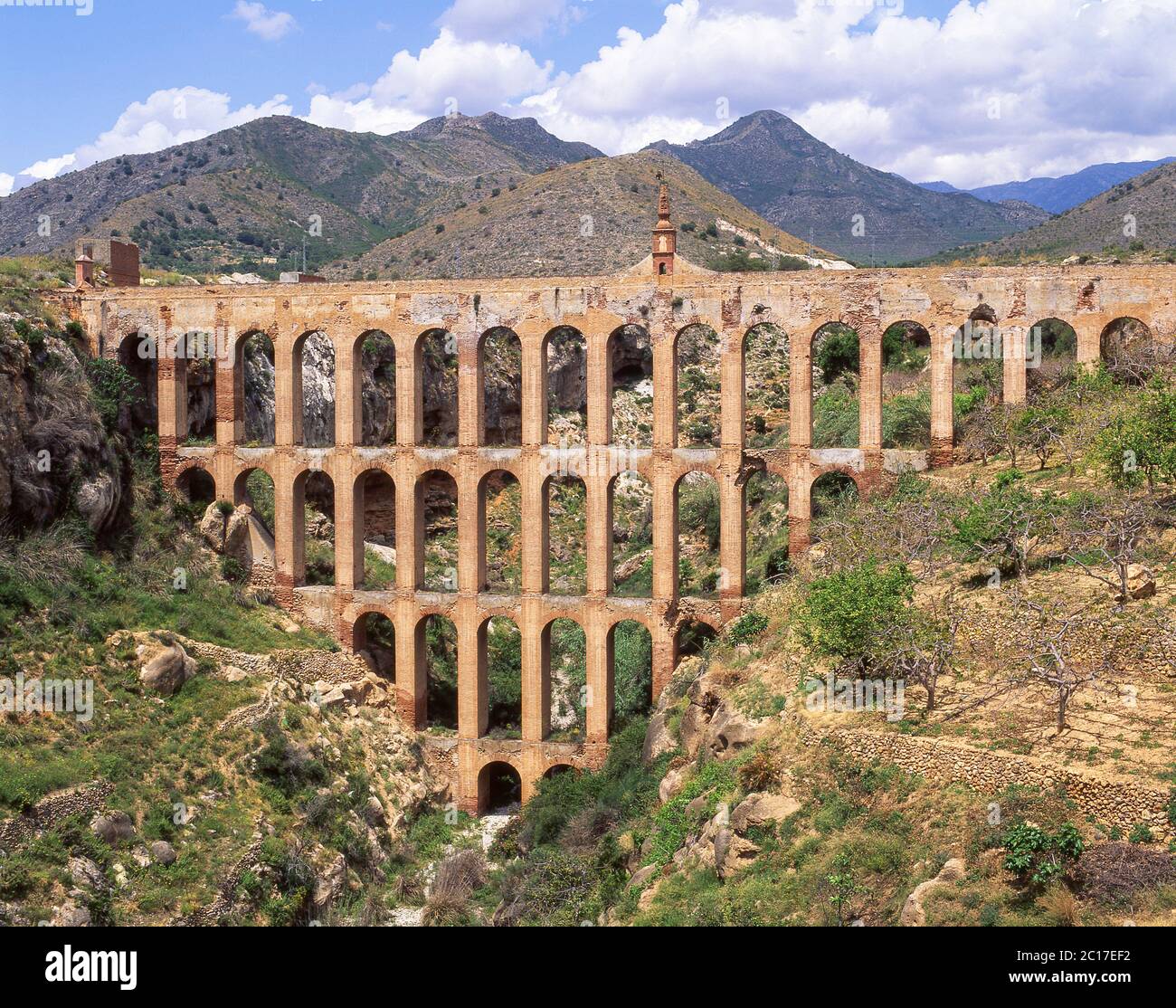 Puente del Aguila, Maro, Costa del Sol, Malaga Province, Andalusia, Spain Stock Photo