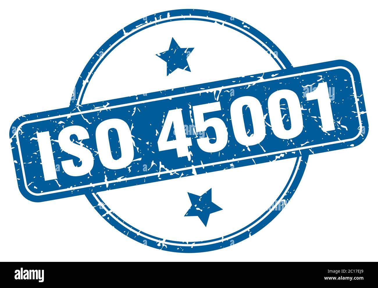 iso 45001 grunge stamp. iso 45001 round vintage stamp Stock Vector ...