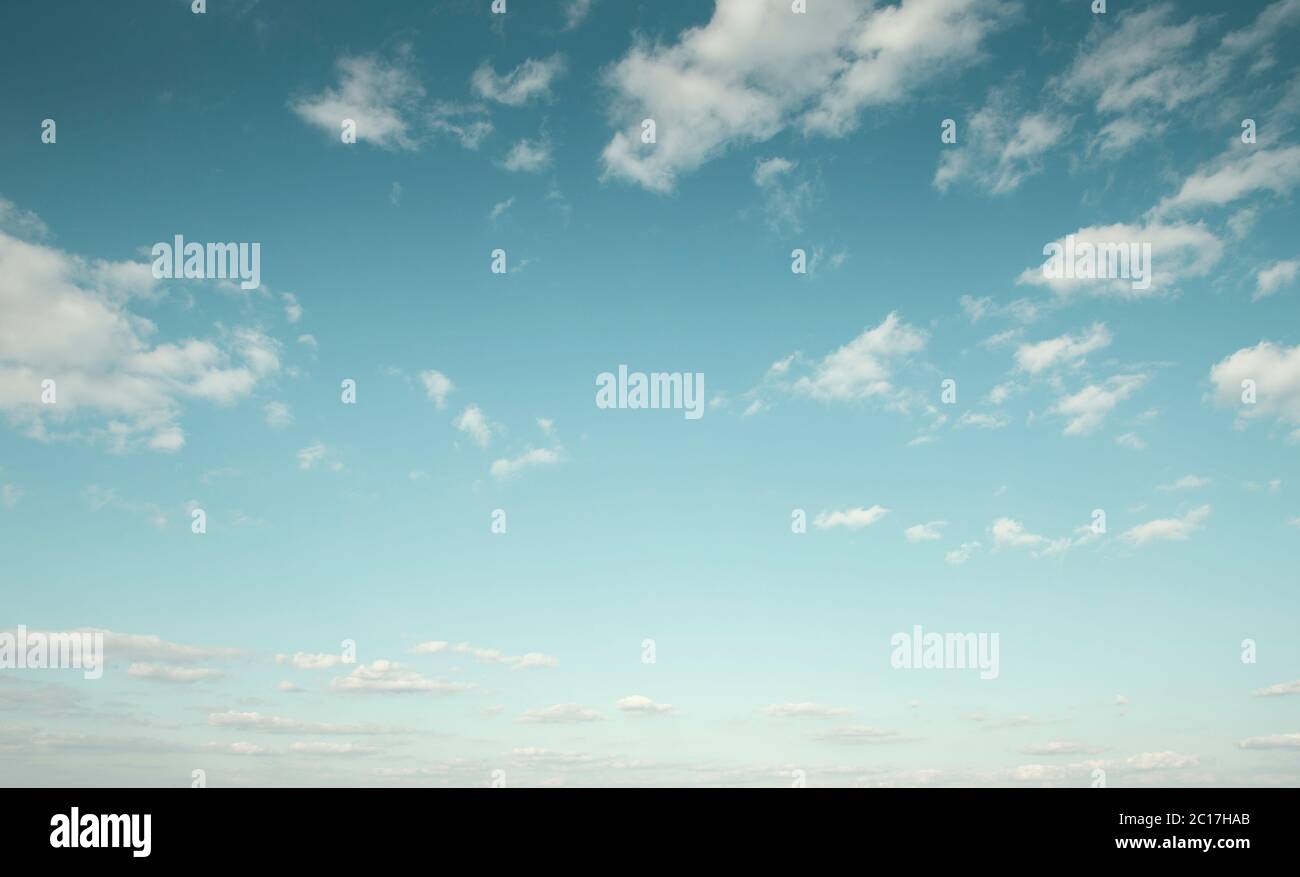 Beautiful blue sky with white clouds Stock Photo