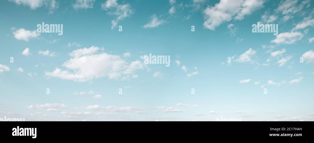 Beautiful blue sky with white clouds Stock Photo