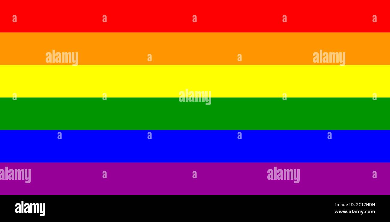 LGBTQ rainbow flag. Pride month. Vector illustration Stock Vector Image ...