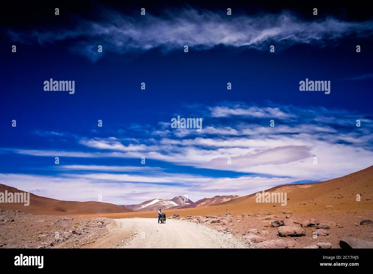 Travelling through emptiness Stock Photo