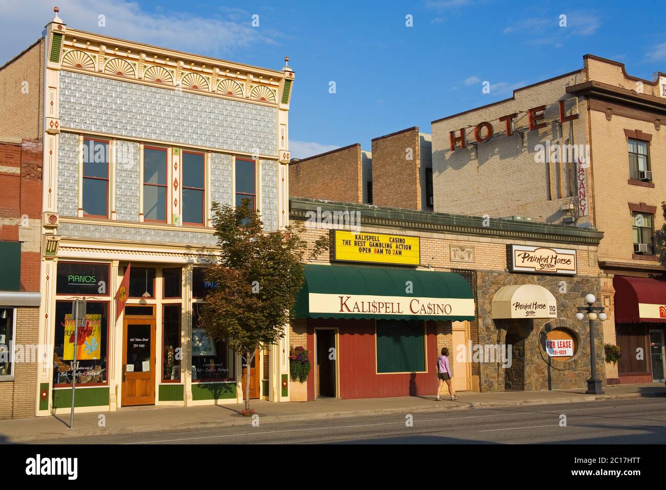 Downtown Kalispell, Montana, USA Stock Photo Alamy