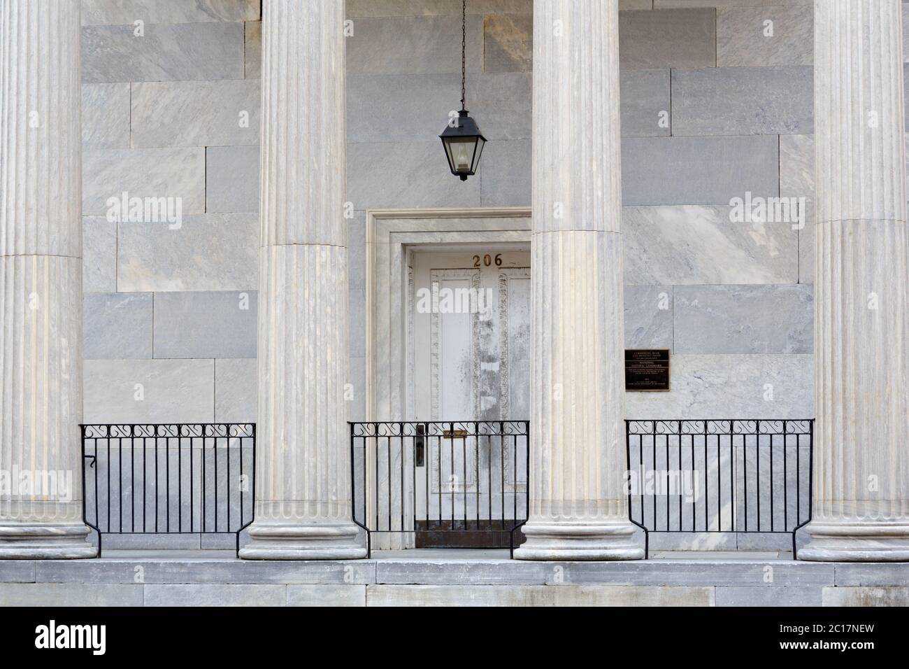 Commercial Bank Building on Main Street, Natchez, Mississippi, USA