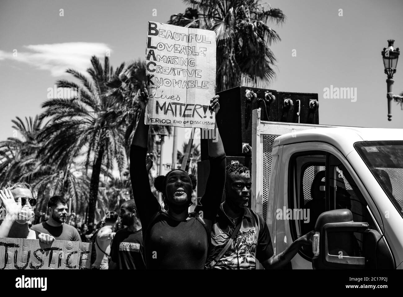 Blm Rights Social rights protest Black and White Stock Photos & Images - Alamy