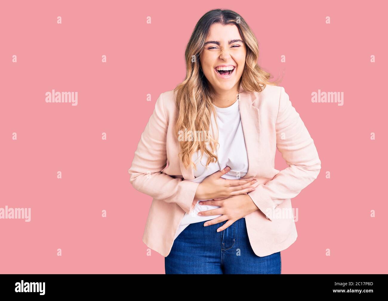 Business woman laughing out loud hi-res stock photography and images ...