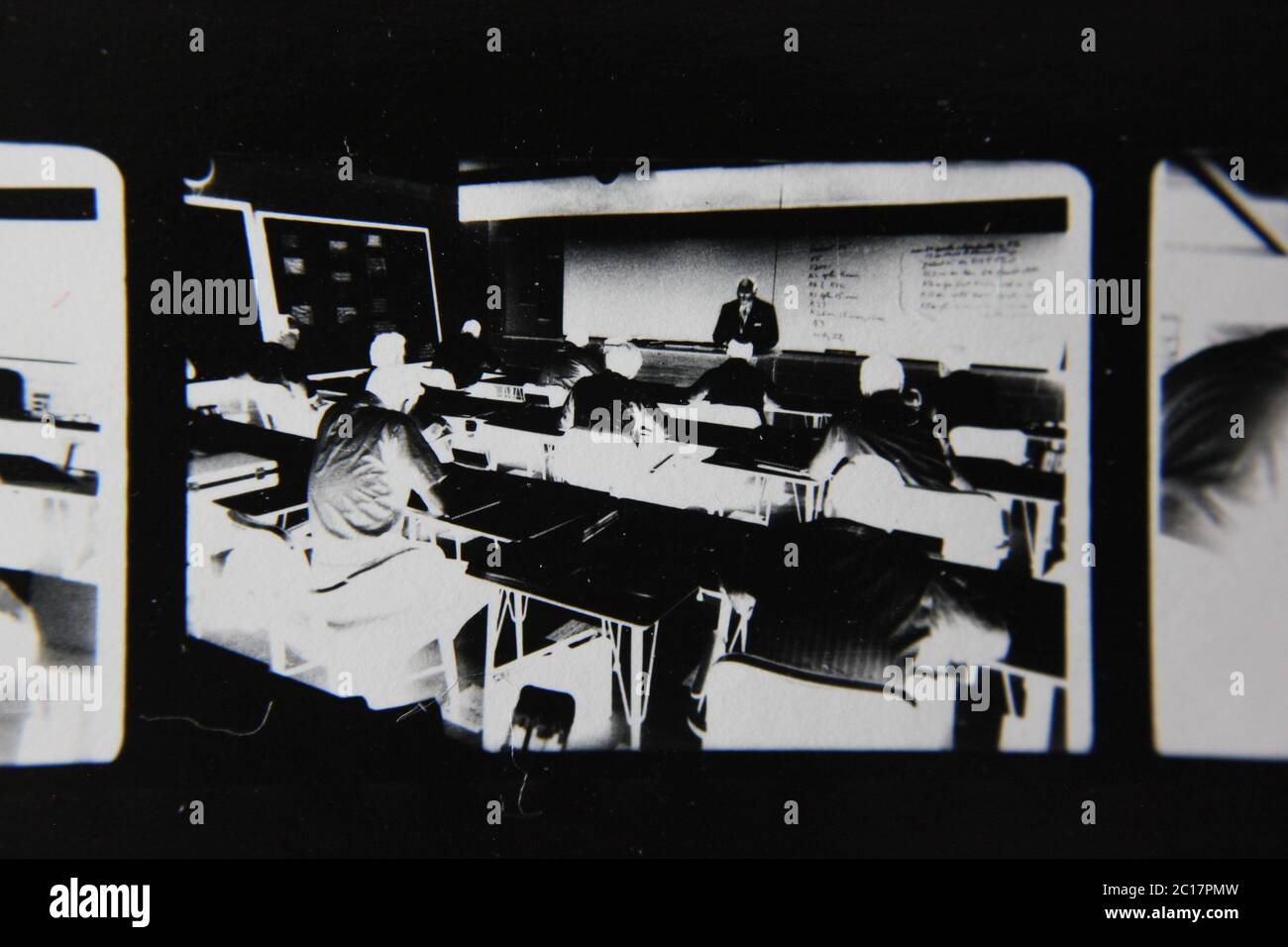 Fine 70s vintage contact print black and white extreme photography of a ...