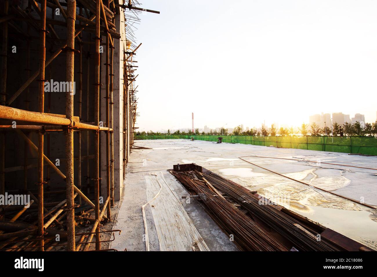 steel structure in construction site Stock Photo - Alamy