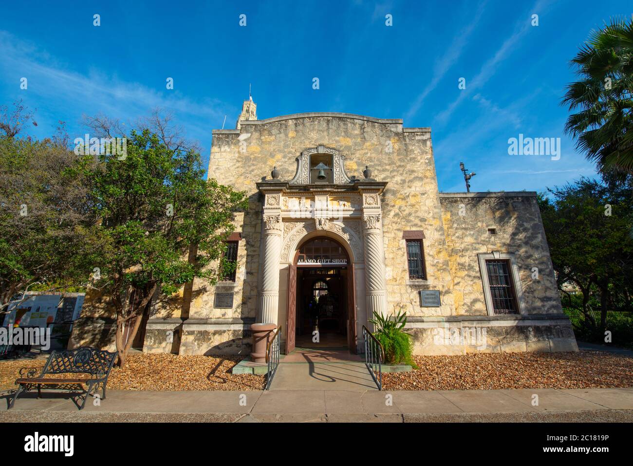 The Alamo Mission gift shop in downtown San Antonio, Texas, USA. The