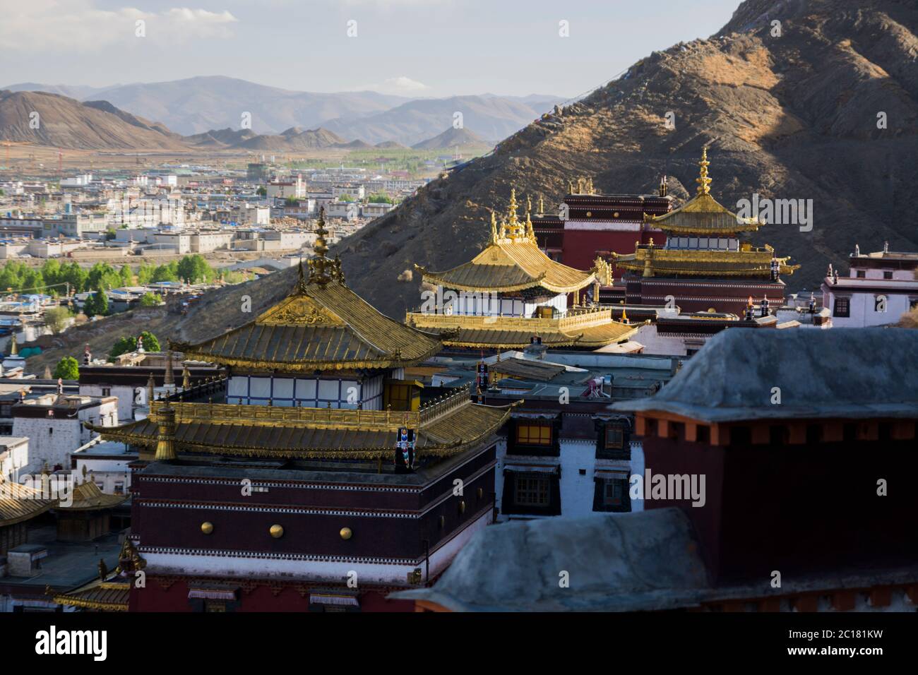 Tashi Lhunpo Monastery, Tibet Stock Photo
