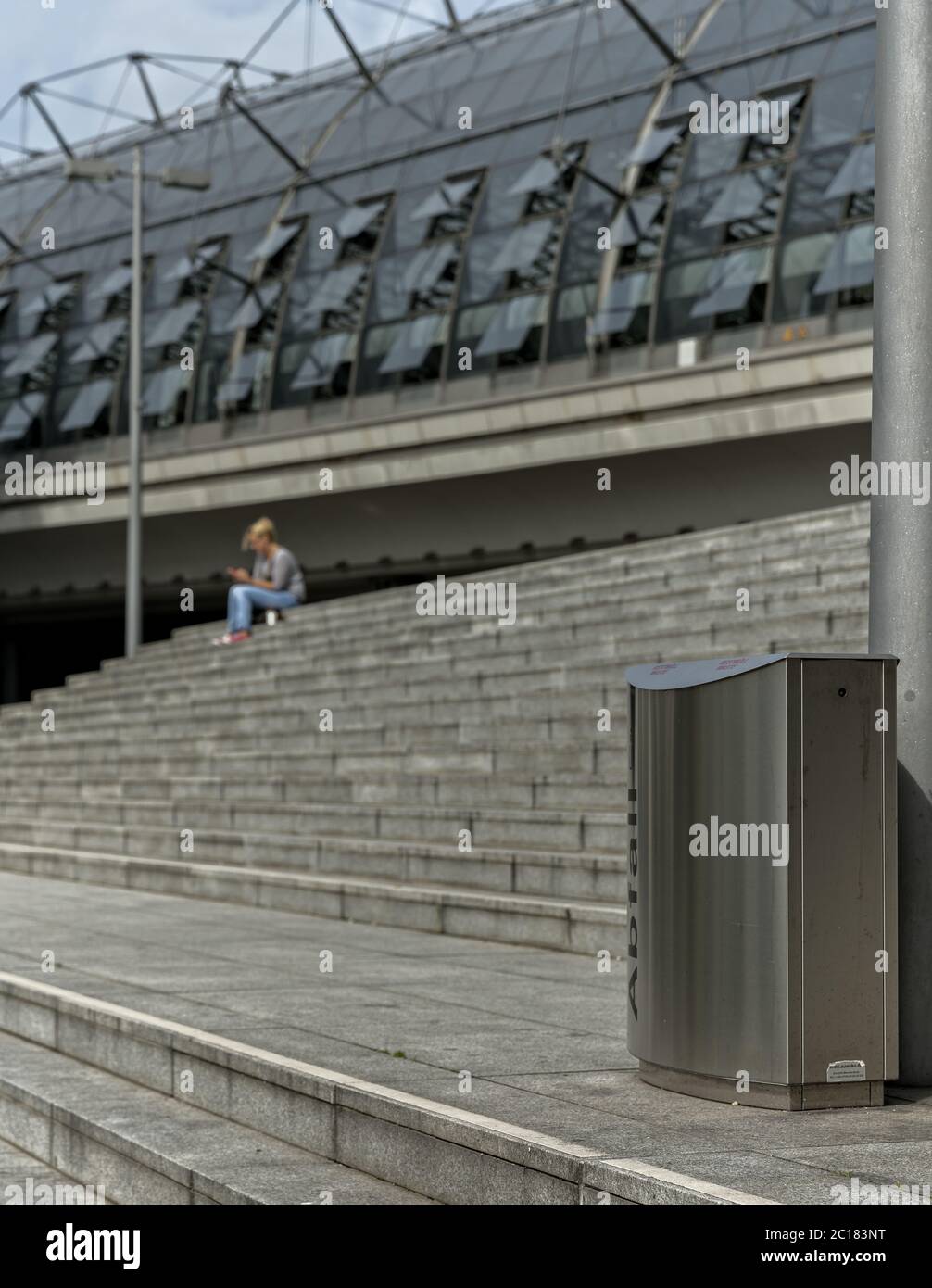 litter bins Stock Photo