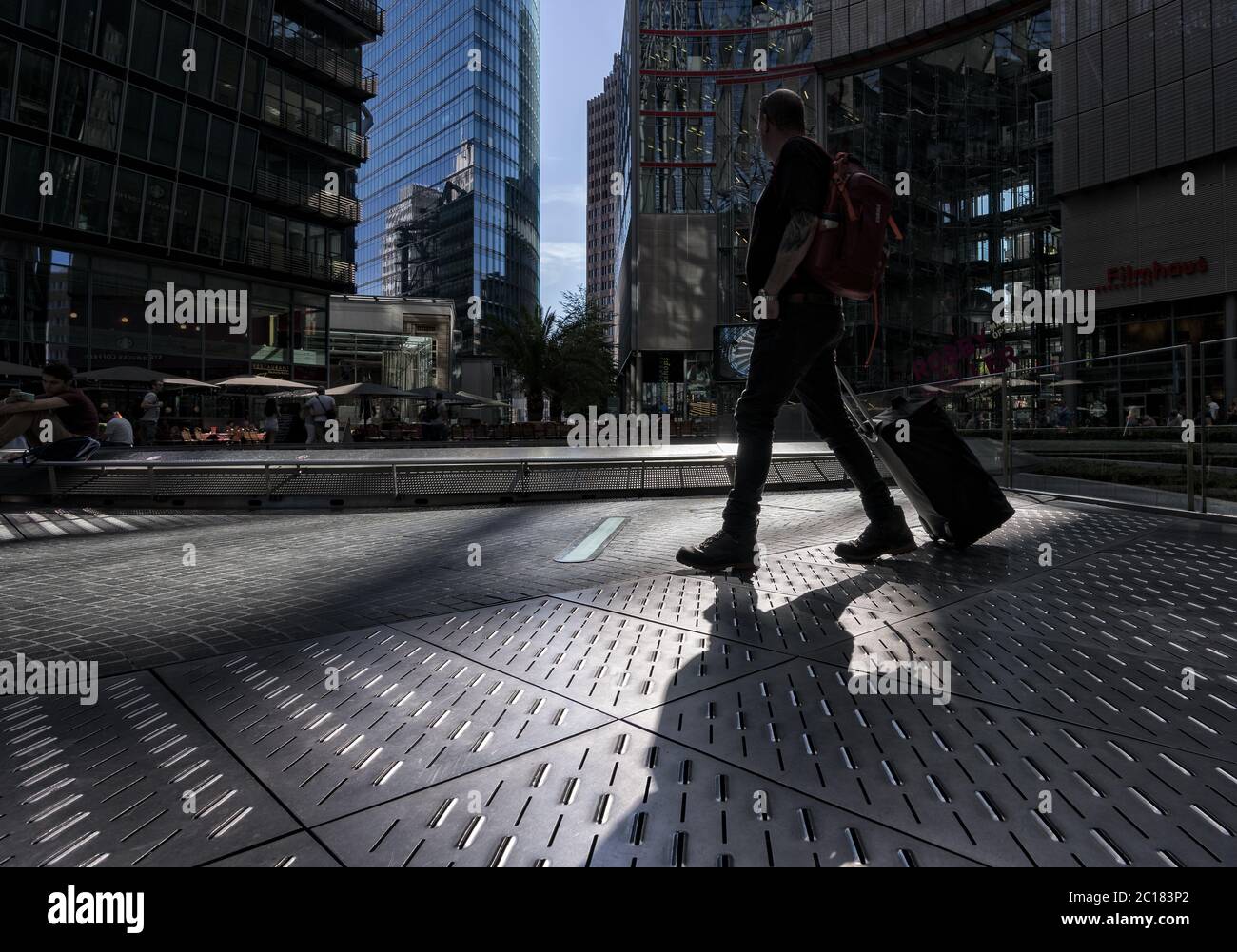 Arrival in Berlin Stock Photo