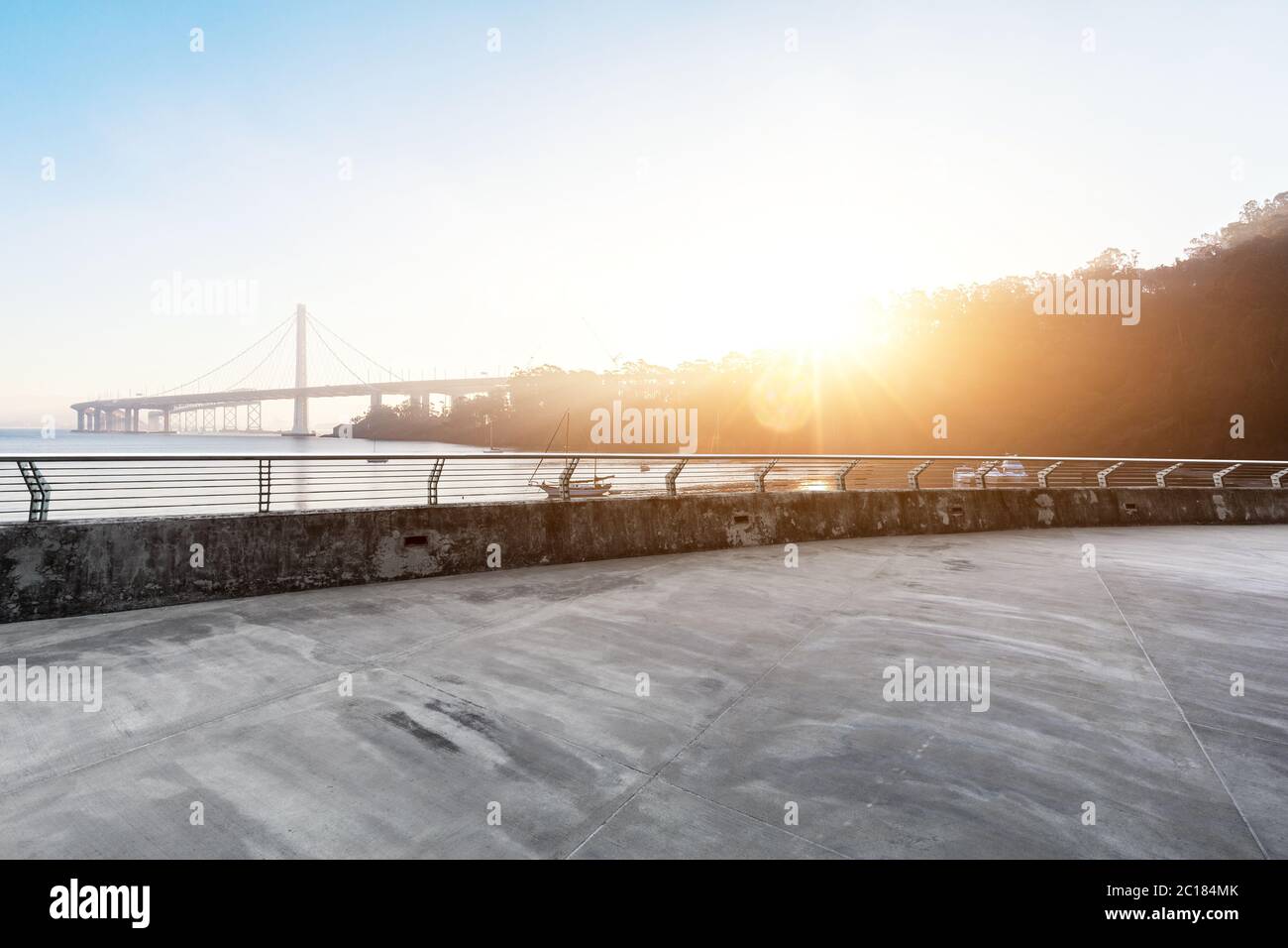 Concrete bridge sunrise hi-res stock photography and images - Alamy