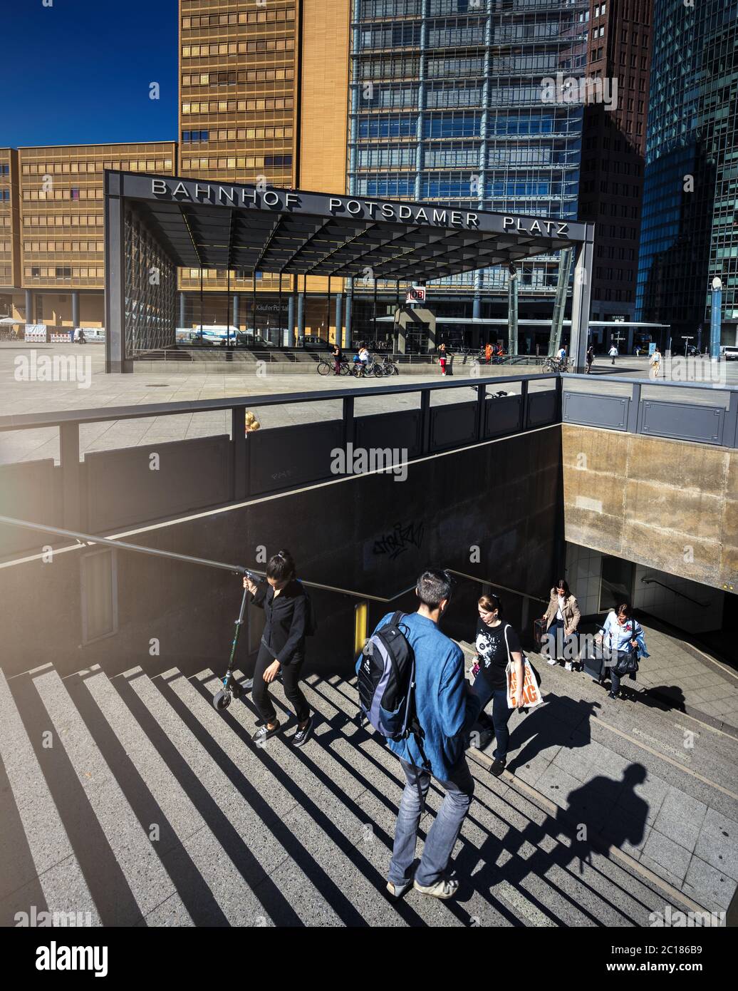 Train station Potsdamer Platz Stock Photo - Alamy